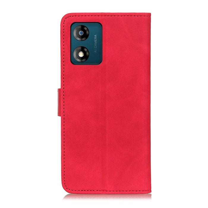 Bild 3, KHAZNEH KHAZENH Motorola Moto E13 Fodral Retro Läder Röd - Teknikhallen.se