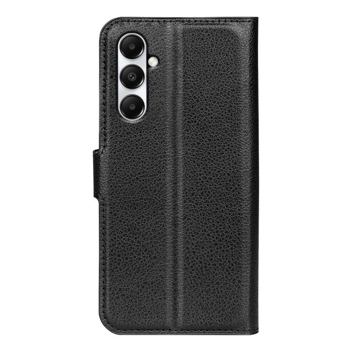 Bild 6,  Samsung Galaxy A05s 4G Fodral Litchi Läder Svart - Teknikhallen.se