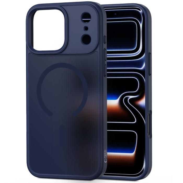 Bild 2, Tech-Protect Tech-Protect iPhone 17 Pro Skal MagSafe MagMat Deep Blue - Teknikhallen.se