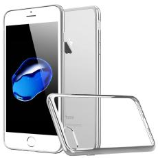  iPhone 7/8 Plus - F&auml;rgad TPU - Silver - Teknikhallen.se