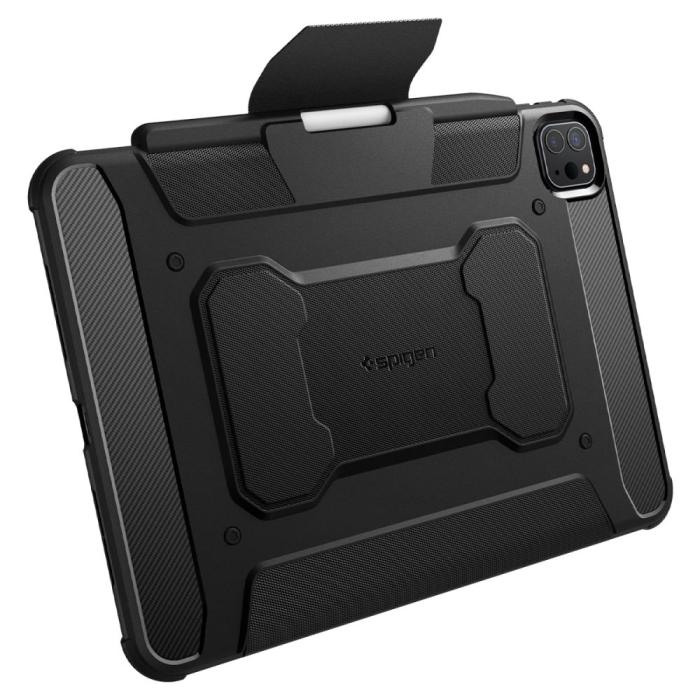 Bild 6, Spigen Spigen iPad Pro 11 2025/2024 Fodral Rugged Armor 'Pro' Svart - Teknikhallen.se
