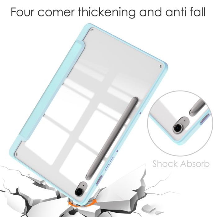 Bild 4,  Galaxy Tab S9 FE Fodral Hybrid Pennhållare Ljus Blå - Teknikhallen.se