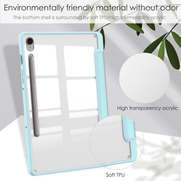Bild 6,  Galaxy Tab S9 FE Fodral Hybrid Pennhållare Ljus Blå - Teknikhallen.se