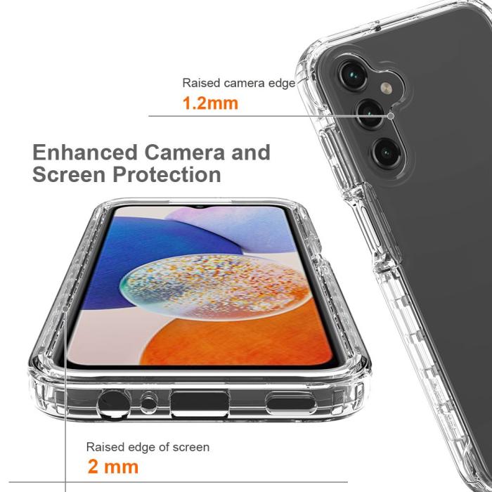 Bild 2,  Samsung Galaxy A15 5G 360° Shockproof Hybrid Skal Transparent - Teknikhallen.se