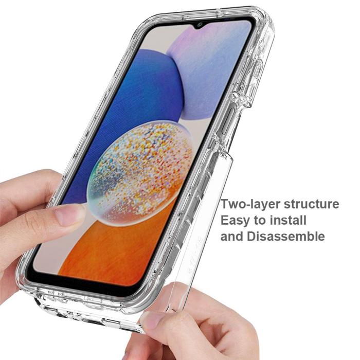 Bild 3,  Samsung Galaxy A15 5G 360° Shockproof Hybrid Skal Transparent - Teknikhallen.se