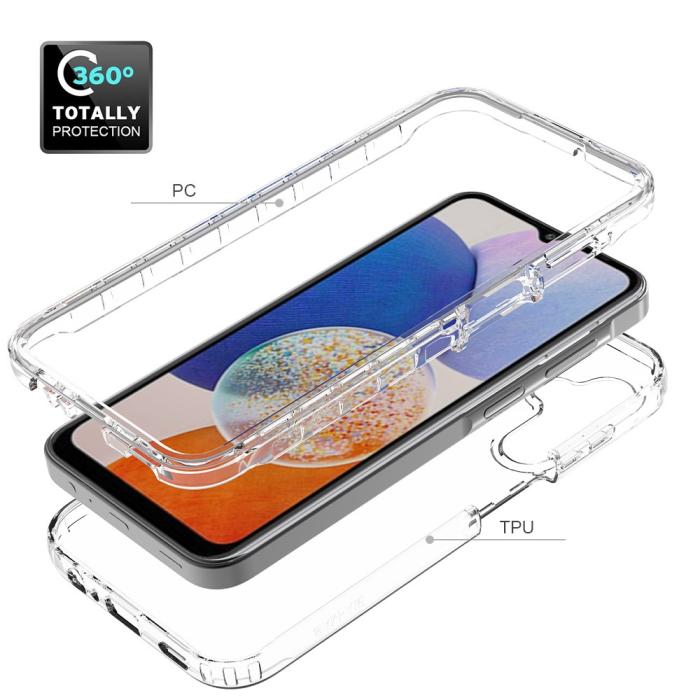 Bild 4,  Samsung Galaxy A15 5G 360° Shockproof Hybrid Skal Transparent - Teknikhallen.se
