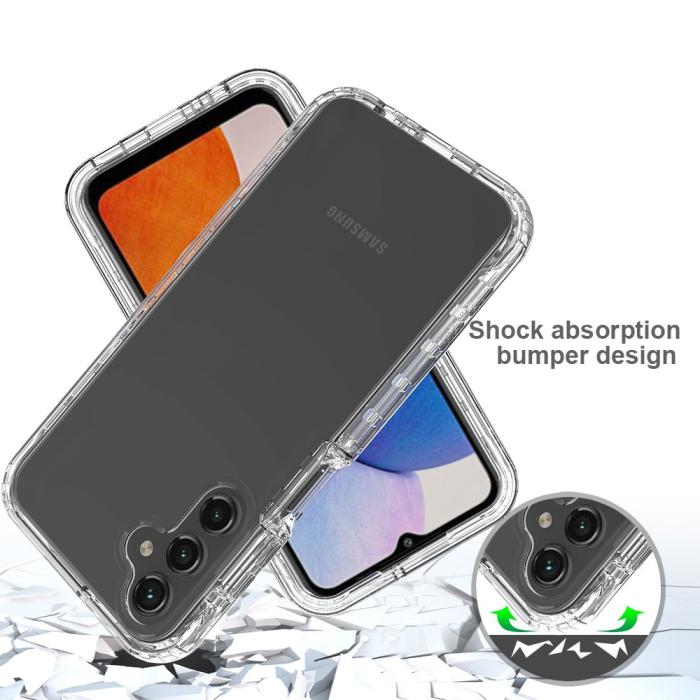 Bild 5,  Samsung Galaxy A15 5G 360° Shockproof Hybrid Skal Transparent - Teknikhallen.se
