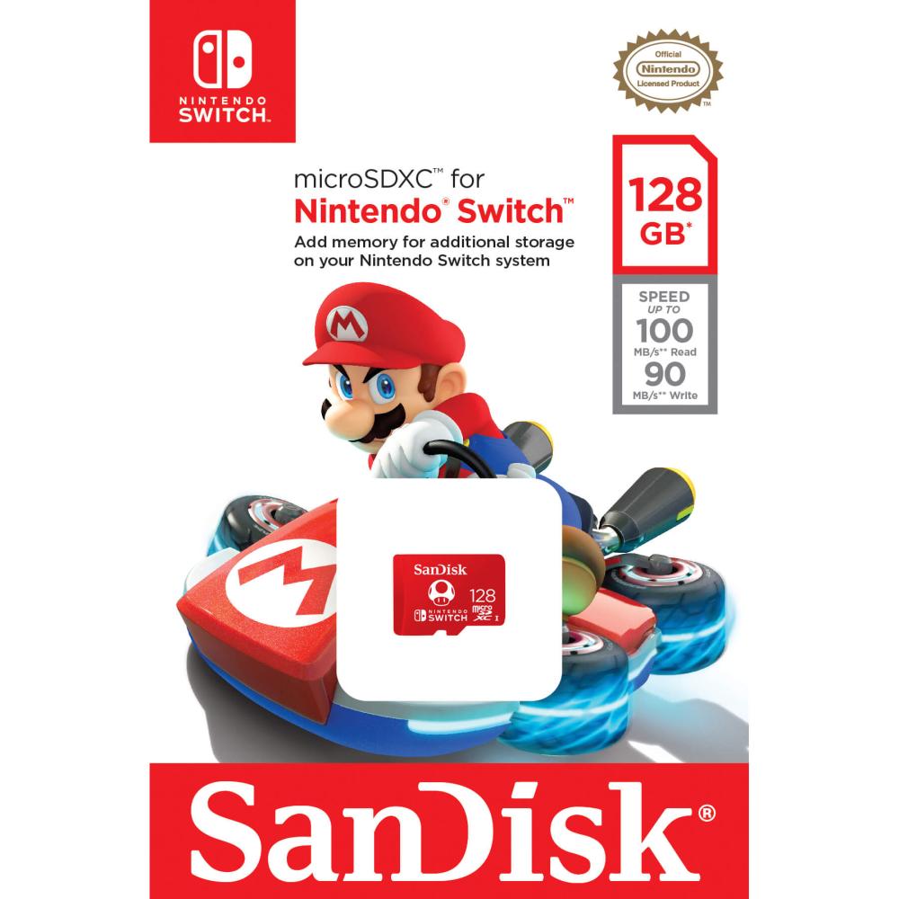 SanDisk SanDisk MicroSDXC Nintendo Switch 128GB UHS-I,100/90 - Teknikhallen.se