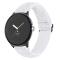  Google Pixel Watch / Watch 2 Justerbart Nylon Armband Vit - Teknikhallen.se