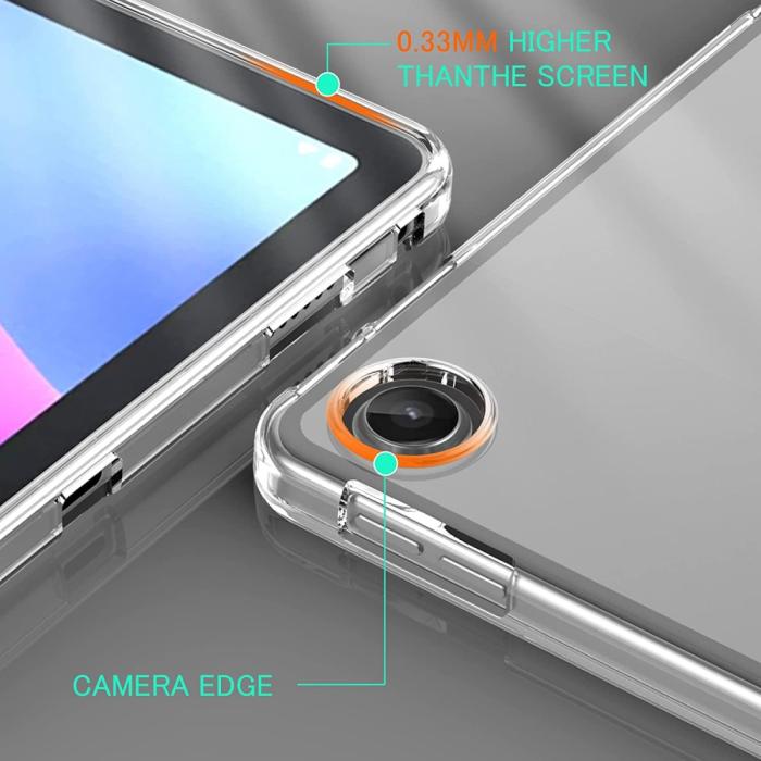 Bild 5,  Lenovo Tab M10 Plus Gen 3 Skal TPU Matt Transparent - Teknikhallen.se