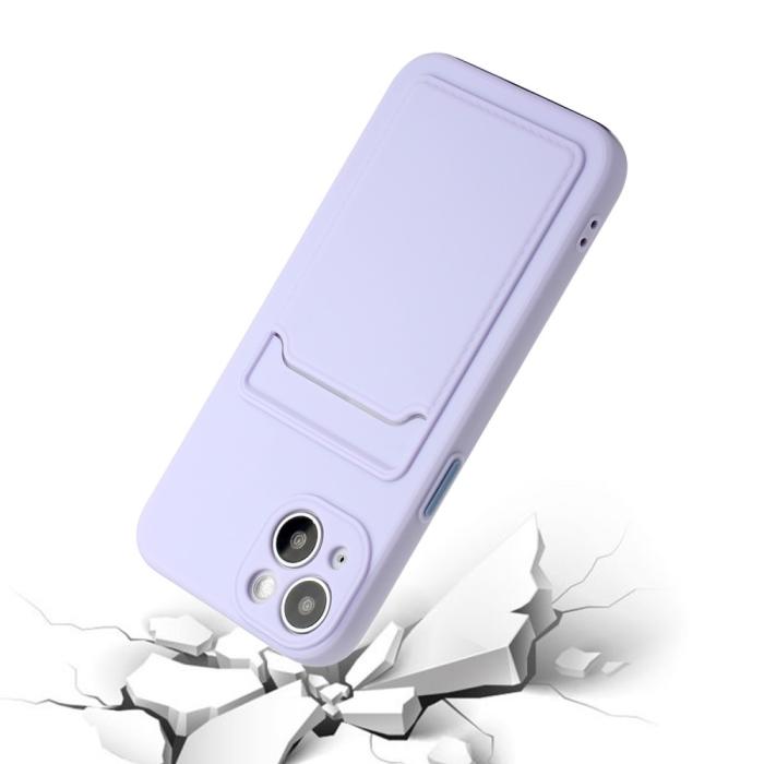Bild 5,  iPhone 13 Skal Med Kortfack Lila - Teknikhallen.se