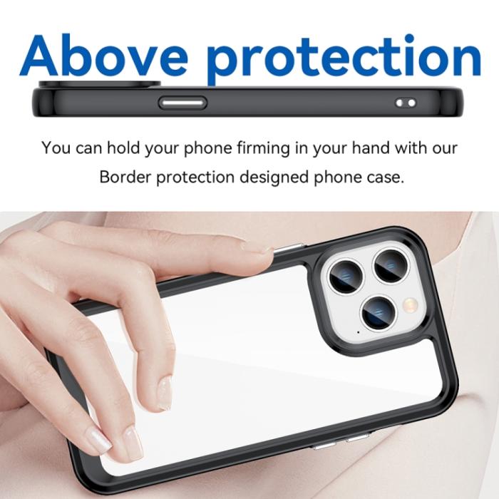 Bild 4,  iPhone 14 Pro Skal Akryl/TPU Hybrid Svart - Teknikhallen.se