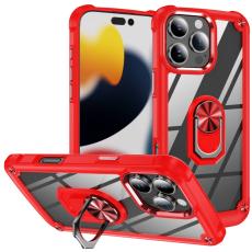  iPhone 16 Pro Max Skal Shockproof Ring Hybrid R&ouml;d - Teknikhallen.se