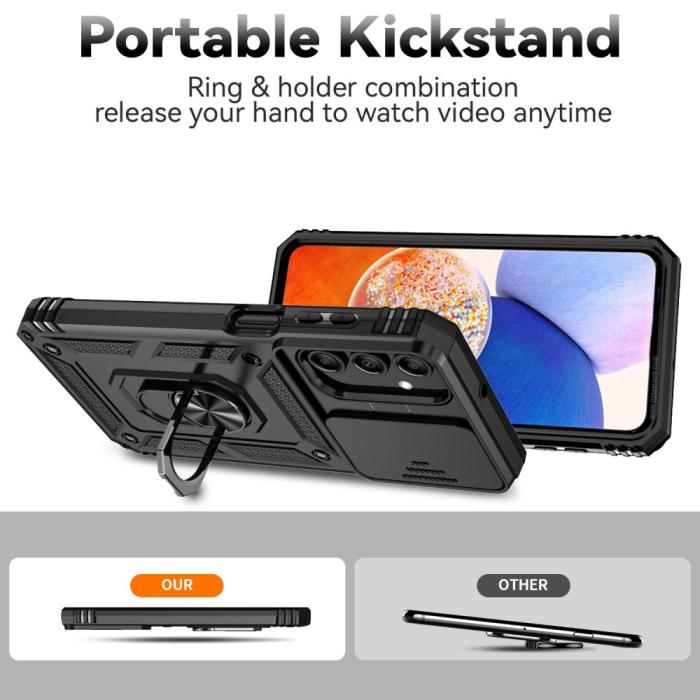 Bild 2,  Samsung Galaxy A35 5G Skal CamShield Ring Svart - Teknikhallen.se