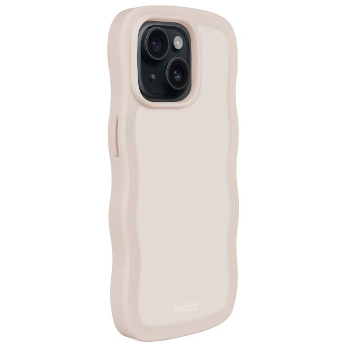 Bild 2, holdit holdit iPhone 15 Plus / 14 Plus Skal Wavy Light Beige - Teknikhallen.se