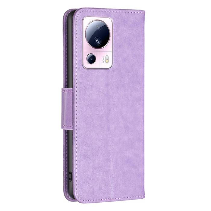 Bild 3,  Xiaomi 13 Lite 5G Fodral Med Fjäril Tryck Lila - Teknikhallen.se