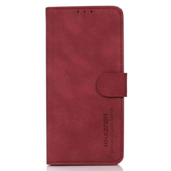 Bild 6, KHAZNEH KHAZNEH Xiaomi Redmi 10 5G Fodral Retro Läder Röd - Teknikhallen.se