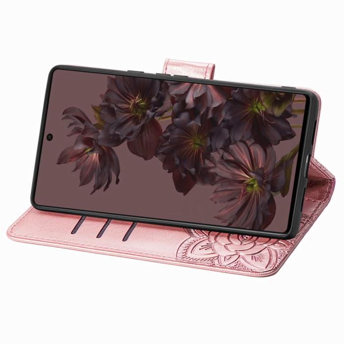 Bild 3,  Google Pixel 7 Fodral Fjäril Tryck Roséguld - Teknikhallen.se