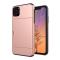  iPhone 11 - Hybrid Skal med kortfack - Roséguld - Teknikhallen.se