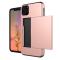 iPhone 11 - Hybrid Skal med kortfack - Roséguld - Teknikhallen.se
