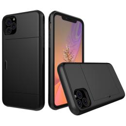  iPhone 11 - Hybrid Skal med kortfack - Svart - Teknikhallen.se