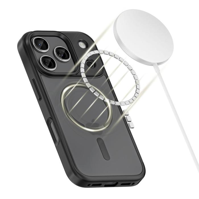 Bild 2, Tech-Protect Tech-Protect iPhone 17 Pro Max Skal MagSafe MagMat Matt Svart - Teknikhallen.se