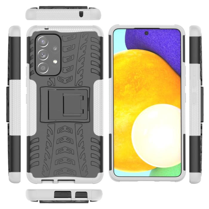 Bild 6,  Samsung Galaxy A53 5G Skal Stöttåligt med Stöd Vit - Teknikhallen.se