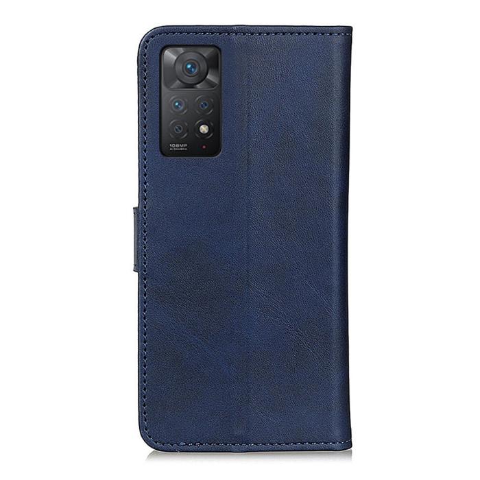 Bild 3,  Xiaomi Redmi Note 11 Pro 5G Fodral Solid Läder Blå - Teknikhallen.se