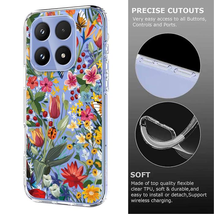 Bild 5,  Xiaomi 17 Skal TPU Blommor Liljor - Teknikhallen.se