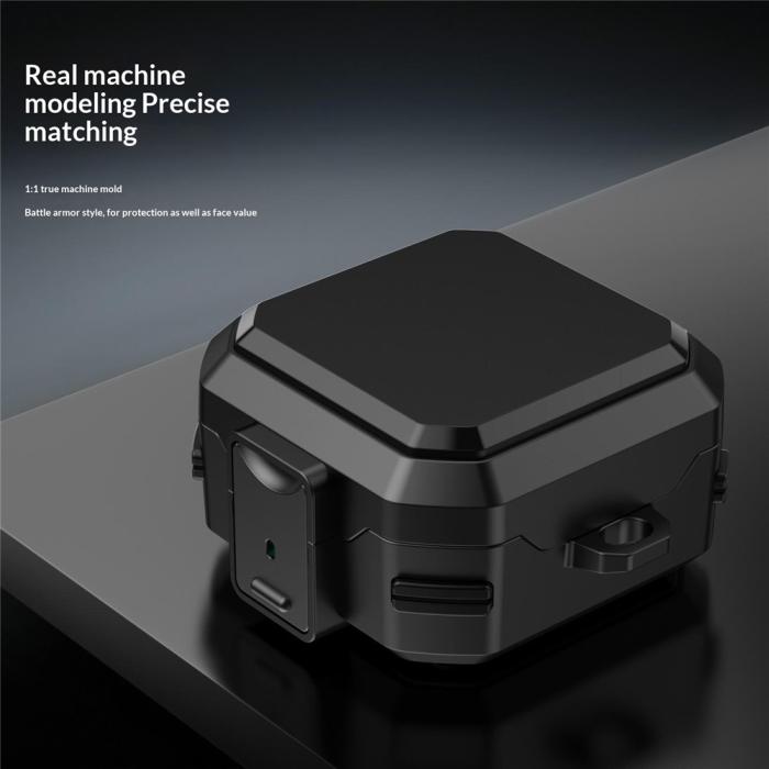Bild 6,  Samsung Galaxy Buds 4/4 Pro Skal Shockproof Hybrid Svart - Teknikhallen.se