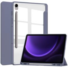  Galaxy Tab S9 FE Fodral Hybrid Pennh&aring;llare Lila - Teknikhallen.se