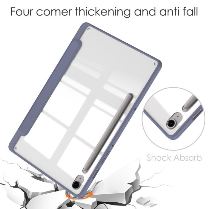 Bild 4,  Galaxy Tab S9 FE Fodral Hybrid Pennhållare Lila - Teknikhallen.se