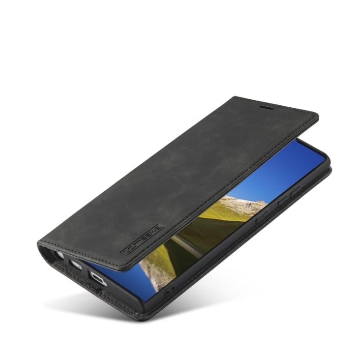 Bild 6, LC.IMEEKE LC.IMEEKE Samsung Galaxy S22 Fodral Flip Retro Läder Svart - Teknikhallen.se
