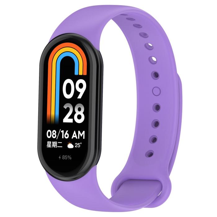 Bild 5,  Xiaomi Smart Band 10/9/8 Armband Solid Silikon Lila - Teknikhallen.se