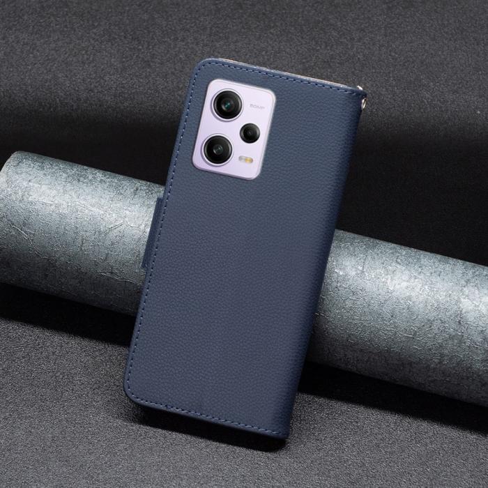 Bild 4,  Xiaomi Redmi Note 12 Pro 5G Fodral Shark Solid Läder Blå - Teknikhallen.se