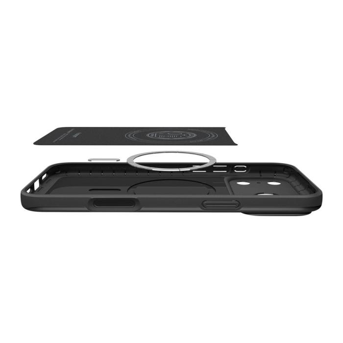 Bild 6, Spigen Spigen iPhone 18 Pro / 17 Pro Skal MagSafe Thin Fit Svart - Teknikhallen.se