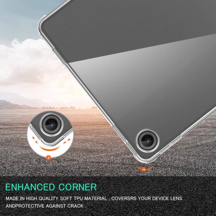 Bild 6,  Lenovo Tab M10 Plus Gen 3 Skal TPU Matt Transparent - Teknikhallen.se