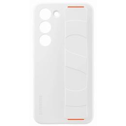 Samsung Samsung Galaxy S23 Skal Silicone with Strap Vit - Teknikhallen.se