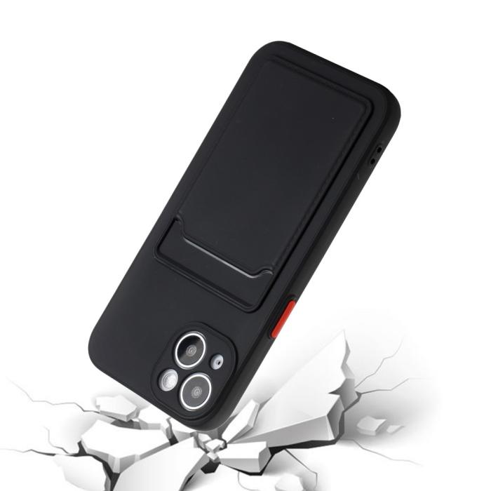Bild 5,  iPhone 13 Mini Skal Med Kortfack Svart - Teknikhallen.se