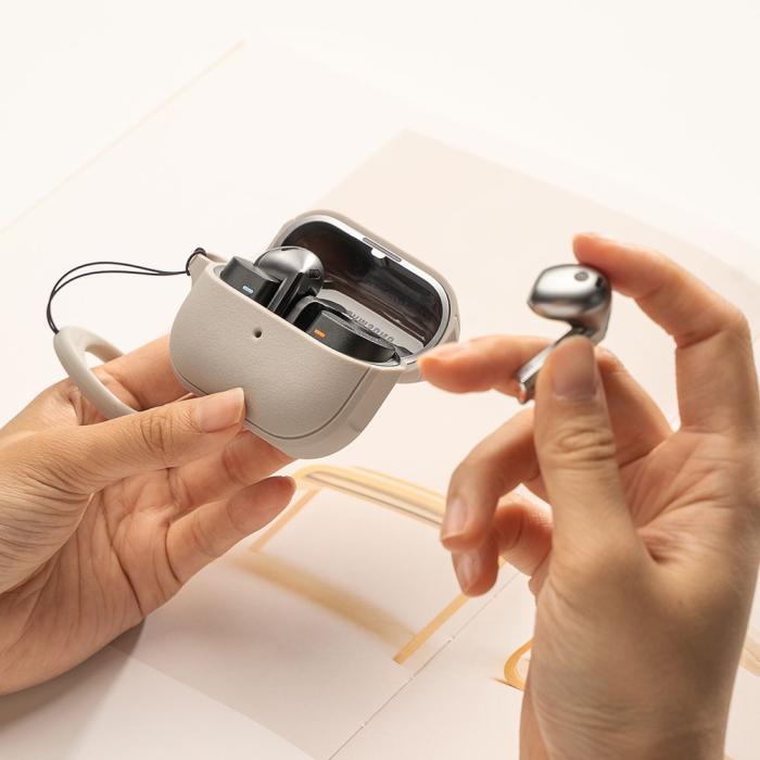 Bild 3, Ringke Ringke Galaxy Buds 3 / 3 Pro Skal MagSafe Onyx Warm Grey - Teknikhallen.se
