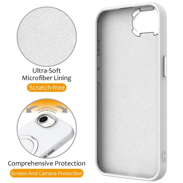 Bild 3,  iPhone 17e / 16e Skal MagSafe Kickstand Hybrid Vit - Teknikhallen.se