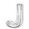  Bokstavsballong J 40 cm Silver - Teknikhallen.se