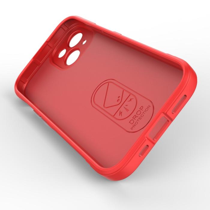 Bild 2,  iPhone 15 Plus Skal Magic Shield Röd - Teknikhallen.se