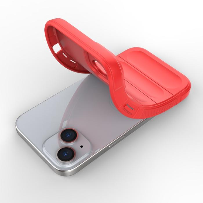 Bild 5,  iPhone 15 Plus Skal Magic Shield Röd - Teknikhallen.se