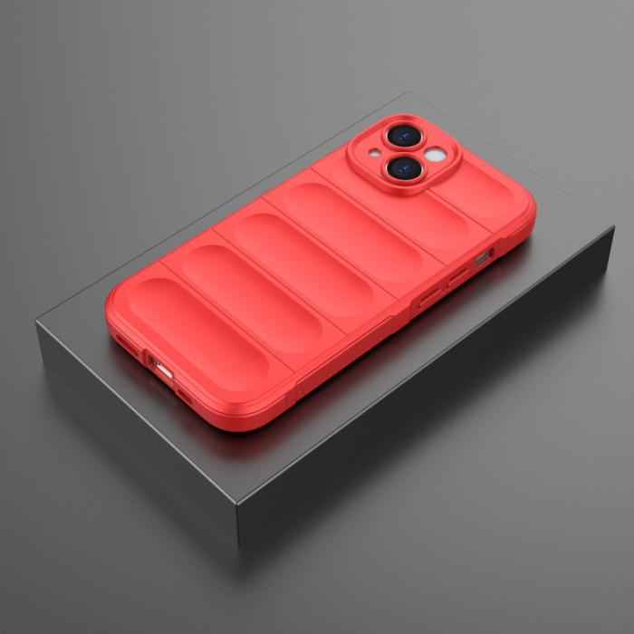 Bild 6,  iPhone 15 Plus Skal Magic Shield Röd - Teknikhallen.se