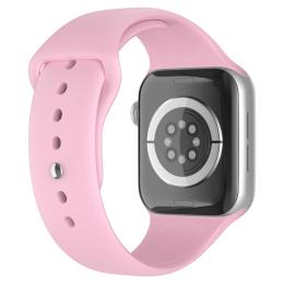 ColorPop Apple Watch 38/40/41 mm Silikon Armband (M/L) Ljus Rosa - Teknikhallen.se