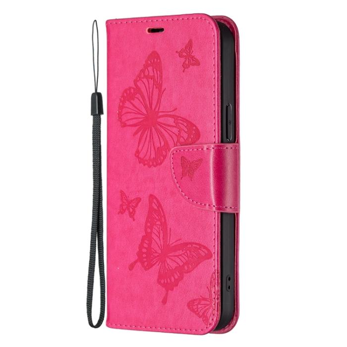 Bild 2,  Xiaomi 13 Lite 5G Fodral Med Fjäril Tryck Rosa - Teknikhallen.se