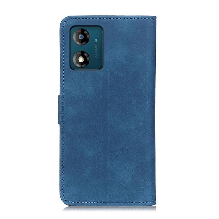 Bild 3, KHAZNEH KHAZENH Motorola Moto E13 Fodral Retro Läder Blå - Teknikhallen.se