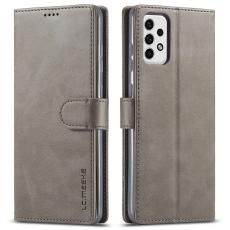 LC.IMEEKE LC.IMEEKE Samsung Galaxy A23 5G Fodral L&auml;der Gr&aring; - Teknikhallen.se