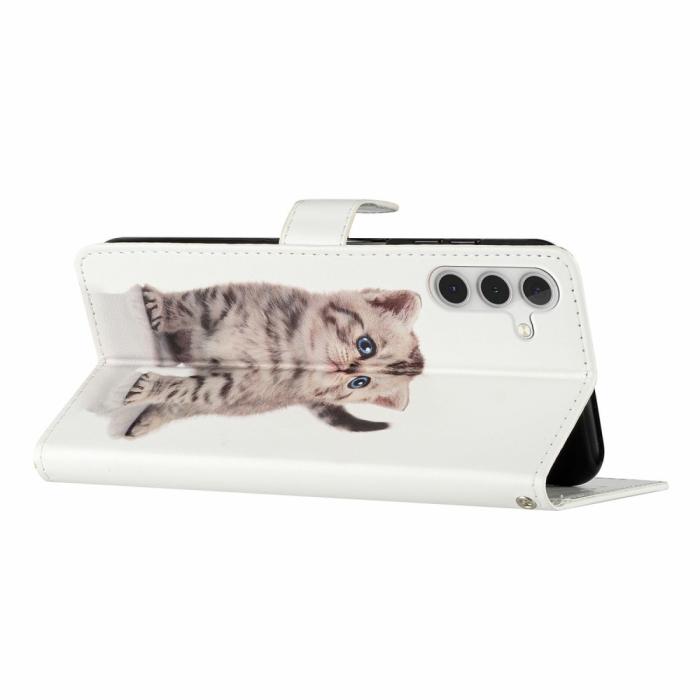 Bild 3,  Samsung Galaxy S25 Plus Fodral Med Tryck Gullig Katt - Teknikhallen.se